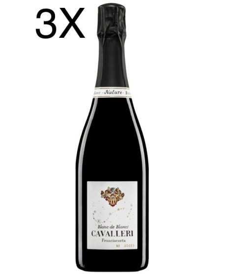 (3 BOTTLES) Cavalleri - Brut Nature - Blanc De Blancs - Franciacorta DOCG - 75cl