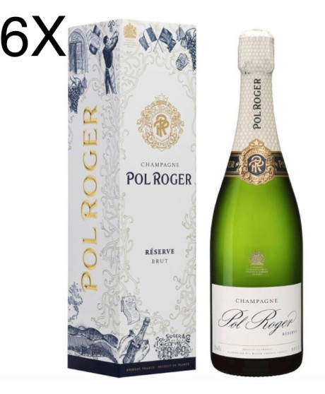 (6 BOTTIGLIE) Pol Roger - Réserve Brut - Champagne - Astucciato - 75cl