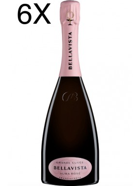(3 BOTTIGLIE) Bellavista - Grande Cuvée Alma Rosé - Franciacorta Dosaggio Zero Rose' - 75cl