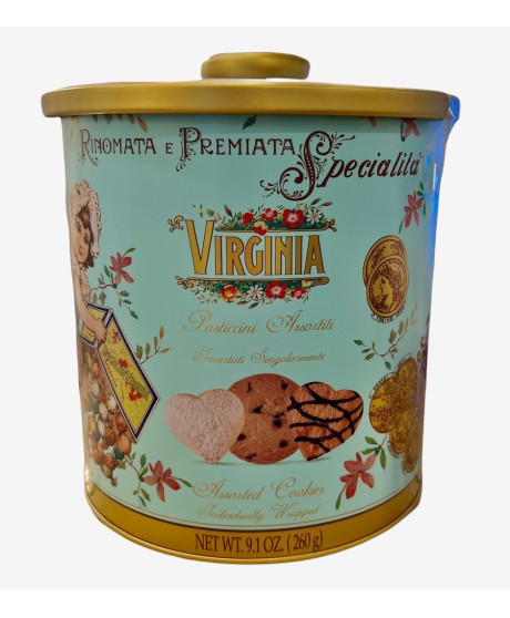 Virginia - Pasticceria Assortita - Metallo Azzurra - 260g