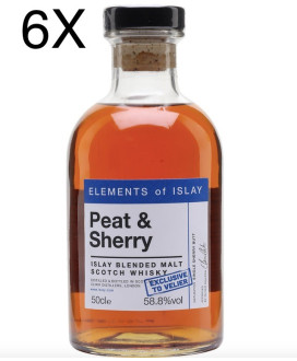 (3 BOTTLES) Elements of Islay - Peat & Sherry - Blended Scotch Whisky - 50cl