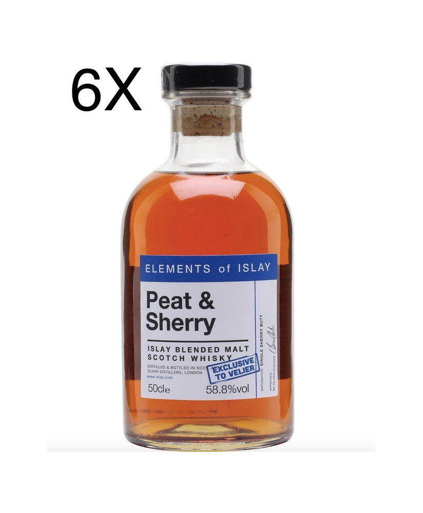 (3 BOTTLES) Elements of Islay - Peat & Sherry - Blended Scotch Whisky - 50cl