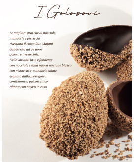 Vendita online uova di Pasqua Majani 2016 Golosovo di cioccolato al latte con granella di nocciole tostate. Shop on line Uovo Go