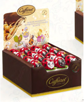 Vendita online cioccolatini a forma di coccinella - Cioccolato al latte. Shop on line cioccolatini al latte a forma di Babbi N