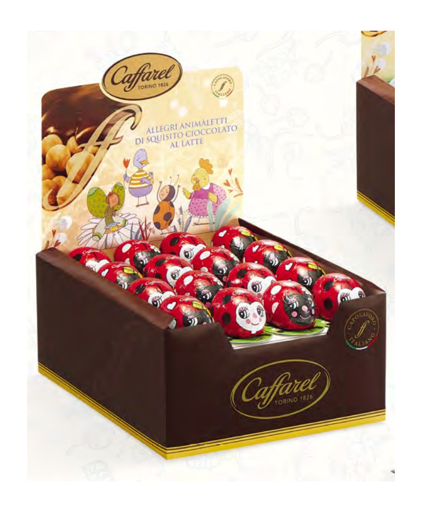 Vendita online cioccolatini a forma di coccinella - Cioccolato al latte. Shop on line cioccolatini al latte a forma di Babbi N