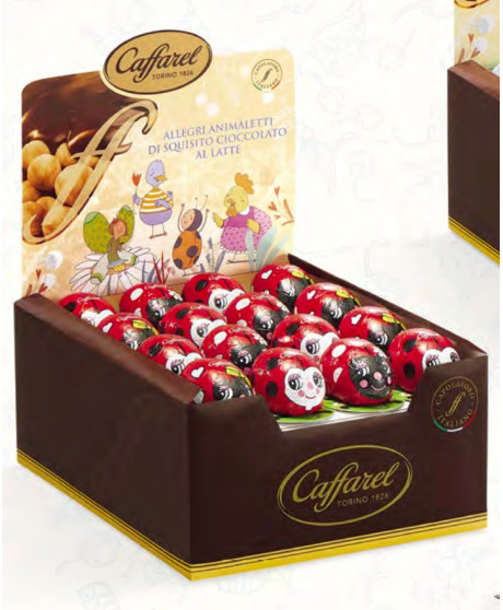 Caffarel - 6 Red Ladybugs Milk Chocolate