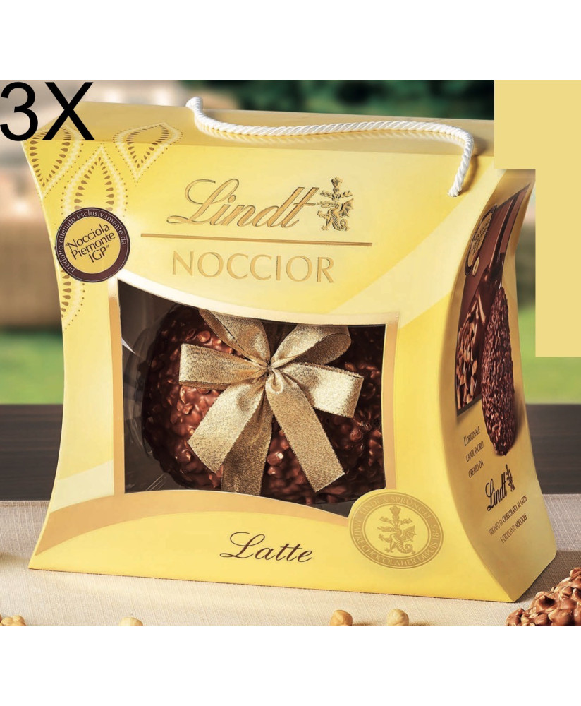 (3 Eggs x 510g) Lindt - Noccior Milk