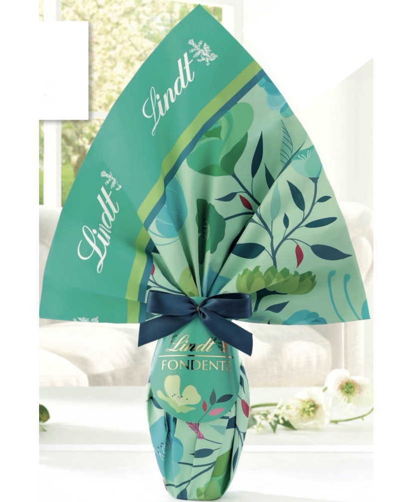 Vendita online Uovo di Pasqua "Flower" fondente Lindt & Sprüngli con Sorpresa, uovo di cioccolato fondente da adulto con sorpres