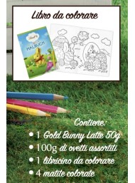 Gold Bunny - Milk Chocolate - Coloring Book - 150g