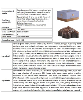 FIASCONARO - COLOMBA MARRON NOIR - 1000g