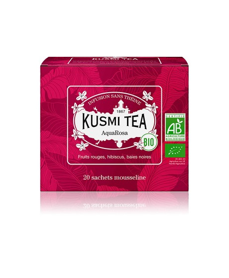 Vendita online AquaRosa Kusmi Tea in filtri. Tè Francese di qualità depurante in sacchetti. Shop on-line Kusmi Tea prezzo