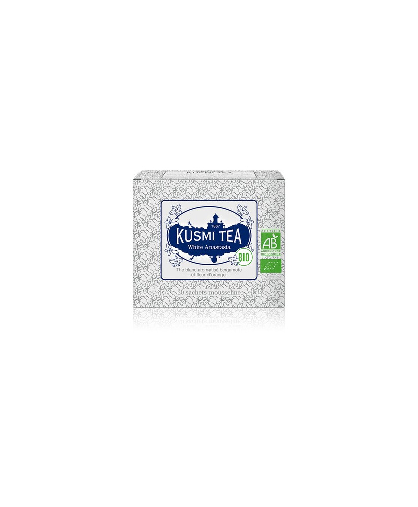 Shop online White Anastasia Kusmi Tea in sachets. Tea French purifying quality teas. online shop Kusmi Tea Price