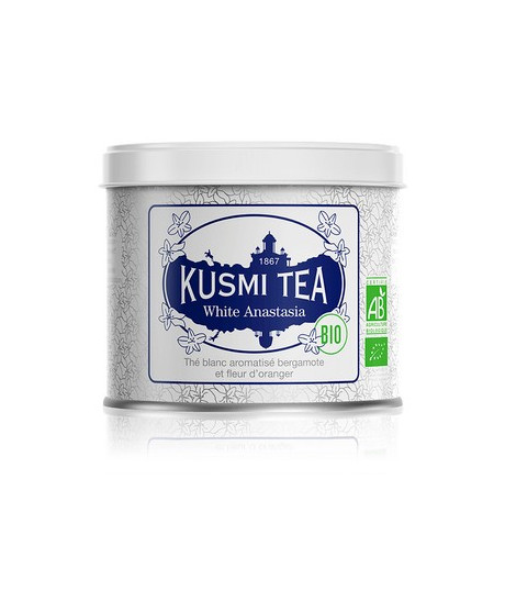Vendita online White Anastasia Kusmi Tea in filtri. Tè Francese di qualità depurante in sacchetti. Shop on-line Kusmi Tea prezzo