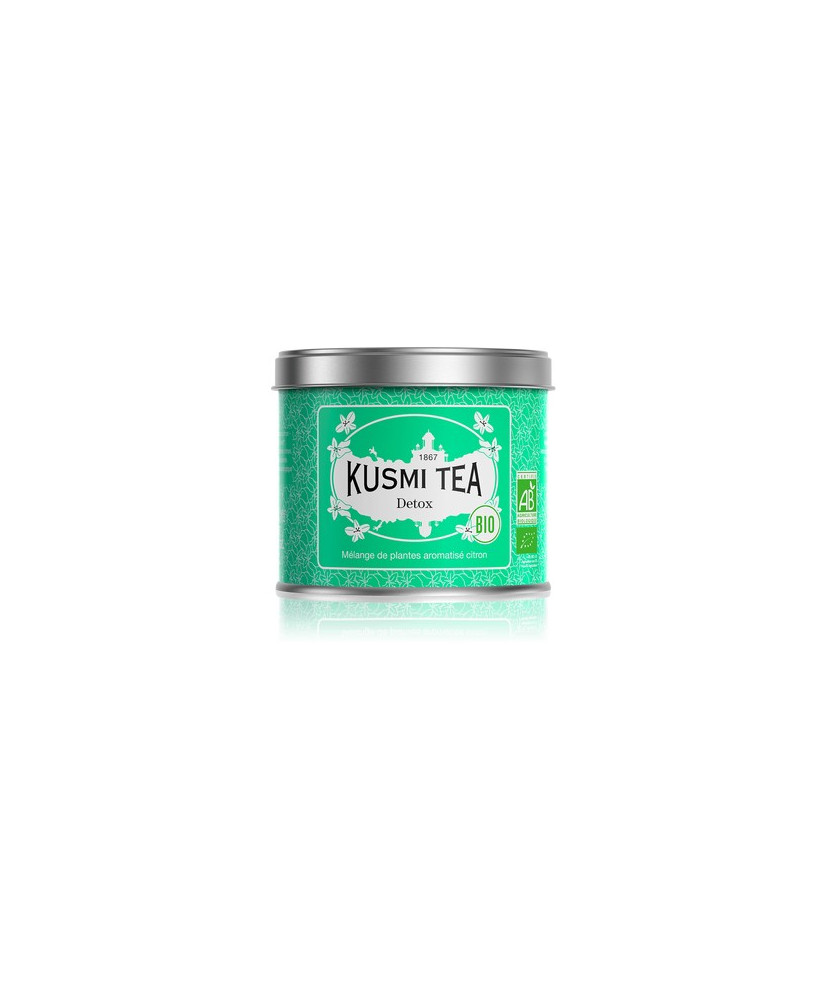 Vendita online Detox in foglie sfuso Kusmi Tea in scatola di metallo. Tè di qualità sfuso. Shop on-line ginger Thé