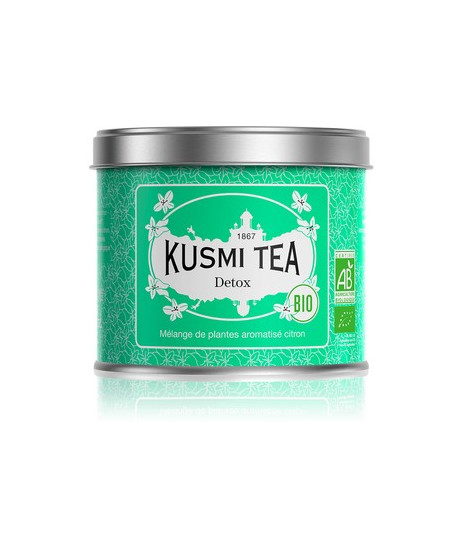 Vendita online Detox in foglie sfuso Kusmi Tea in scatola di metallo. Tè di qualità sfuso. Shop on-line ginger Thé