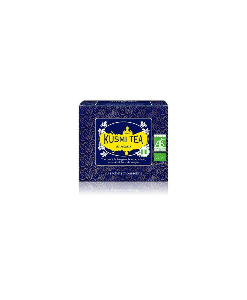 Shop online Anastasia Earl Grey Kusmi Tea in sachets. Tea French purifying quality teas. shop Kusmi