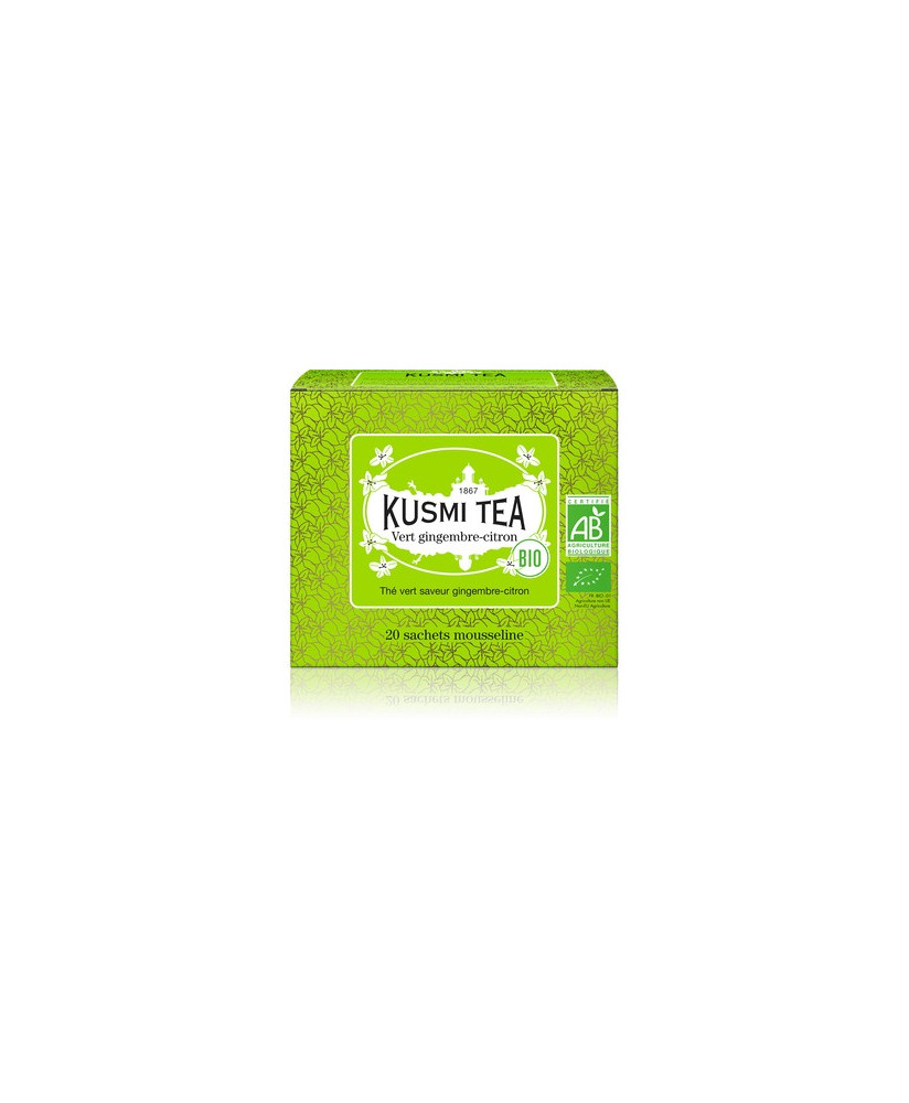 Kusmi Tea - Ginger Lemon Green Tea - Bio - 20 Sachets - 40g