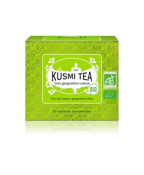 Kusmi Tea - Ginger Lemon Green Tea - Bio - 20 Sachets - 40g