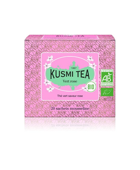 Shop online Rose Green Tea Kusmi Tea in sachets. Tea French purifying quality teas. online shop Kusmi Tea Price