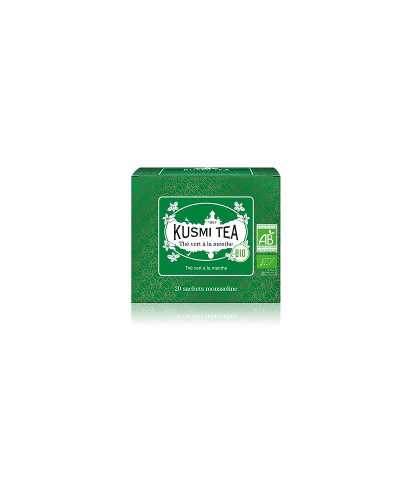 Vendita online Tè Verde alla Menta Kusmi Tea in filtri. Tè Francese di qualità depurante in sacchetti. Shop on-line Kusmi