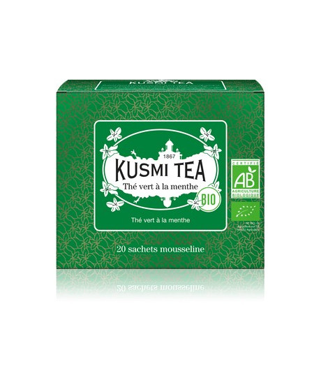 Vendita online Tè Verde alla Menta Kusmi Tea in filtri. Tè Francese di qualità depurante in sacchetti. Shop on-line Kusmi