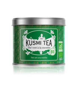 Kusmi Tea Vendita online Té verde alla menta in foglie sfuso in scatola di metallo. Tè di qualità sfuso. Kusmi thé