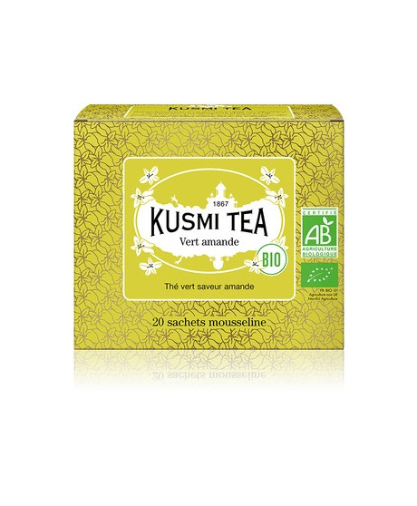 Kusmi Tea - Tè Verde alla Mandorla - Bio - 20 Filtri - 40g