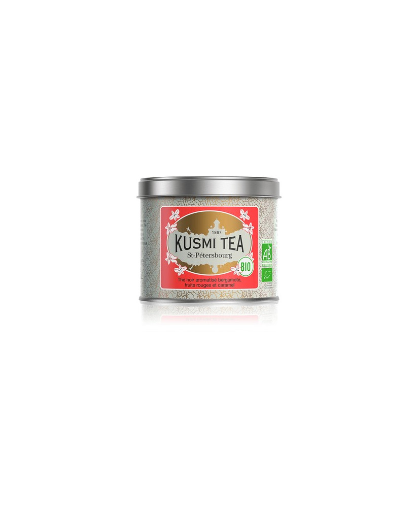 Kusmi Tea Vendita online Té nero St. Petersburg in foglie sfuso in scatola di metallo. The di qualità sfuso. Kusmi Tea