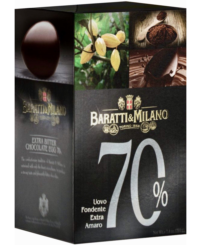 Baratti - Extra Dark Chocolate 70% - 210g