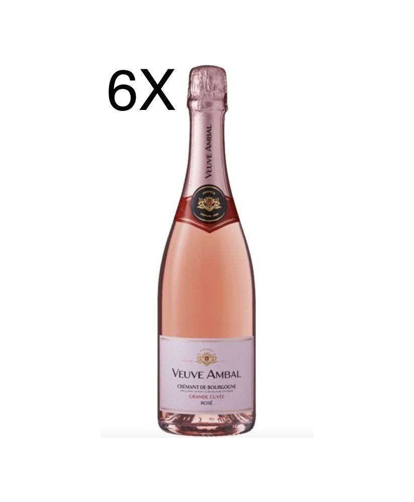 (3 BOTTLES) Veuve Ambal - Grande Cuvée Brut Rose' - Crémant de Borgogne - 75cl