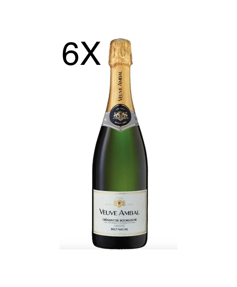 (3 BOTTLES) Veuve Ambal - Origine - Brut Nature - Crémant de Bourgogne - 75cl