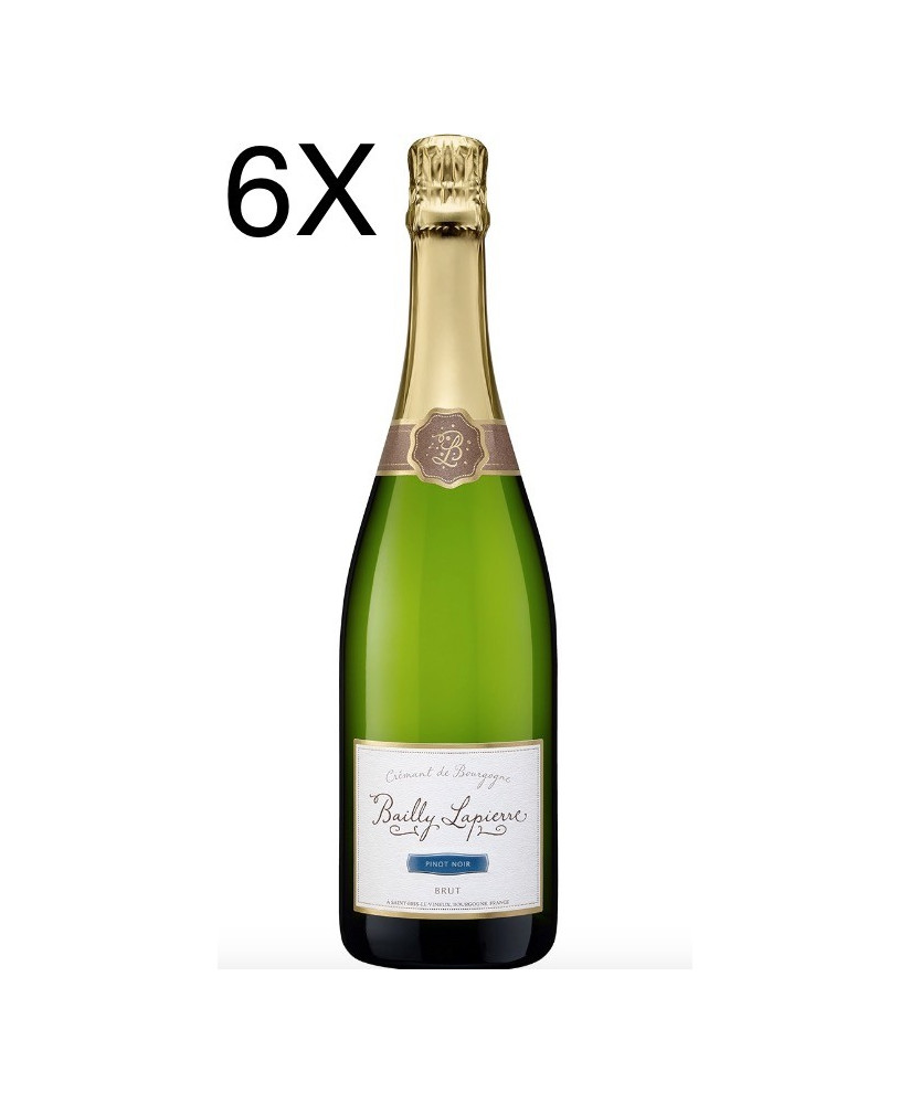 (3 BOTTLES) Bailly Lapierre - Blanc de Noirs - Crémant de Bourgogne - Pinot Noir Brut - 75cl
