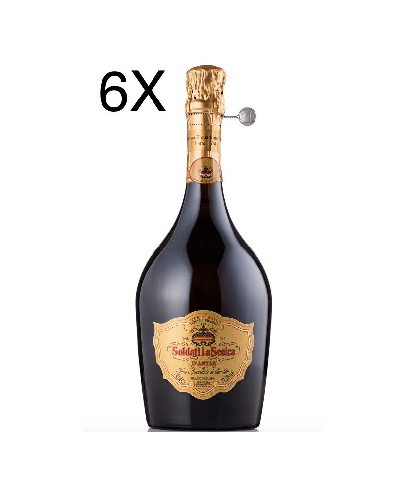 (3 BOTTLES) Soldati La Scolca - Gavi - Brut Millesimato 2010 - Riserva D'Antan - Spumante Metodo Classico - 75cl