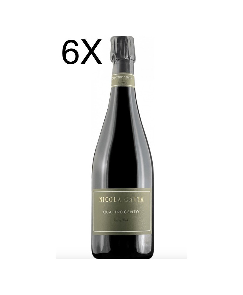 (3 BOTTIGLIE) Nicola Gatta - Quattrocento - 40 Lune - Extra Brut - Vino Spumante Metodo Classico - 75cl