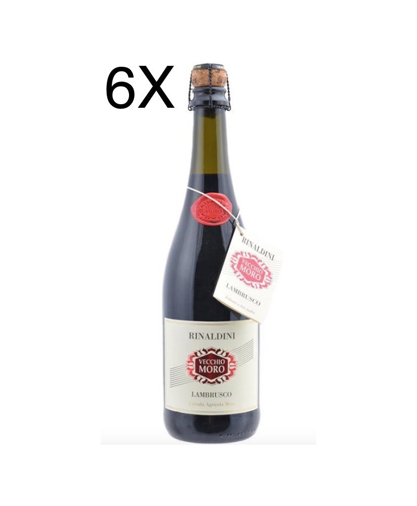 (3 BOTTIGLIE) Rinaldini - Lambrusco Vecchio Moro - Grasparossa - Emilia IGT - 75cl
