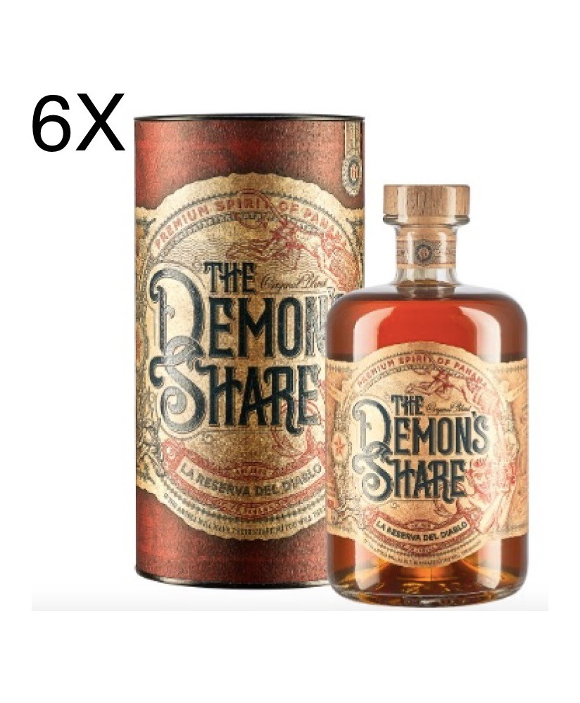 (3 BOTTLES) The Demon's Share Rum - La Reserva del Diablo - 6 Years - Gift Box - 70cl