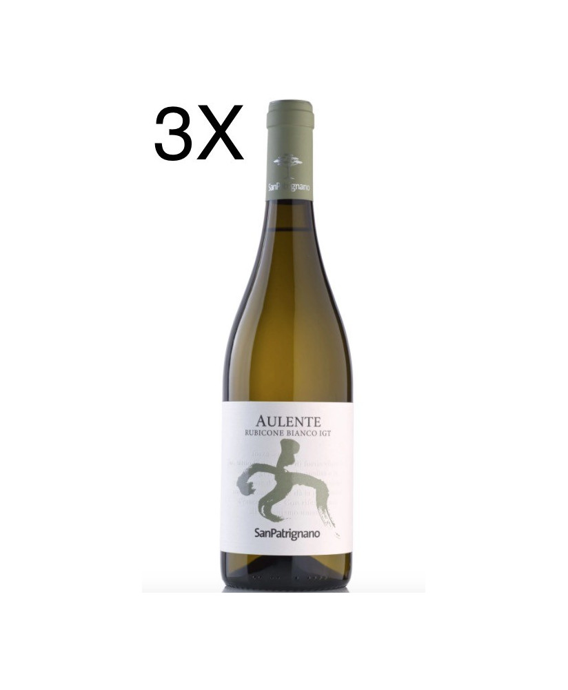 (3 BOTTIGLIE) San Patrignano - Aulente Bianco 2021 - Bianco Rubicone IGT - 75cl