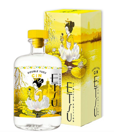 Gin Etsu - Double Yuzu - Japanese Handcrafted Gin - Gift Box - 70cl