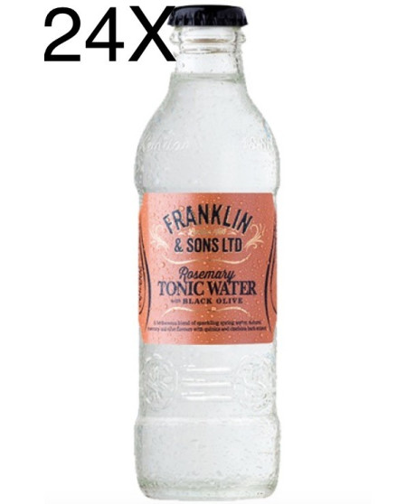 (24 BOTTIGLIE) Franklin - Rosmarino e olive nere -  Tonic Water - Acqua Tonica - 20cl