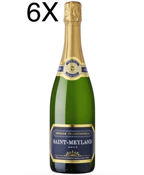 (3 BOTTIGLIE) Saint-Meyland - Brut Methode Traditionelle - Vin Mousseux de Qualite' - 75cl
