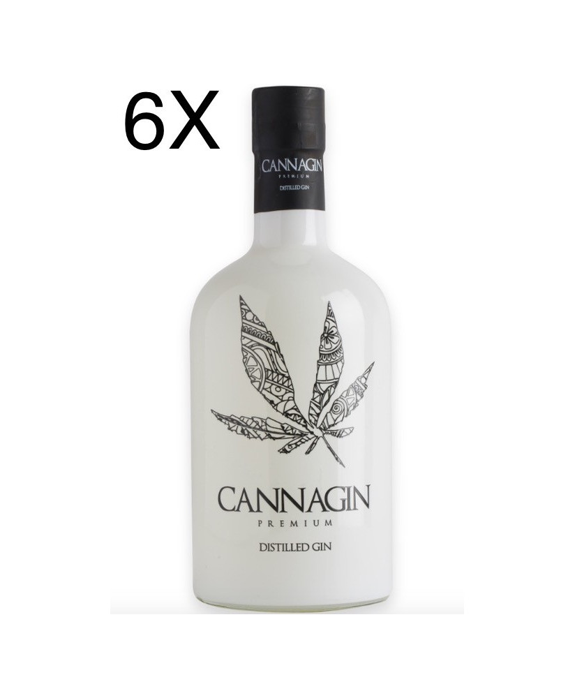 (3 BOTTIGLIE) Cannagin - Premium distilled Gin - Cannabis Scent - 70cl