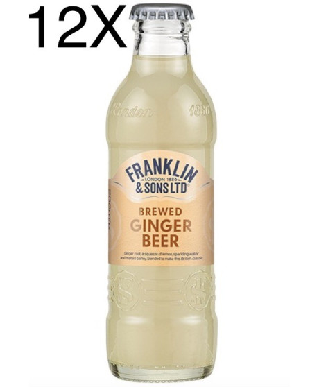 (12 BOTTIGLIE) Franklin - Brewed Ginger Beer - 20cl