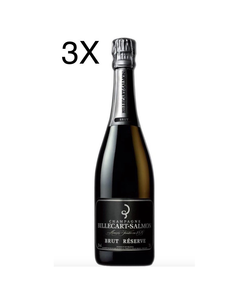 (3 BOTTLES) Billecart Salmon - Brut Réserve - Champagne - 75cl