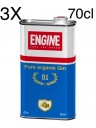 (3 BOTTLES) Gin Engine - Pure Organic Gin - 70cl