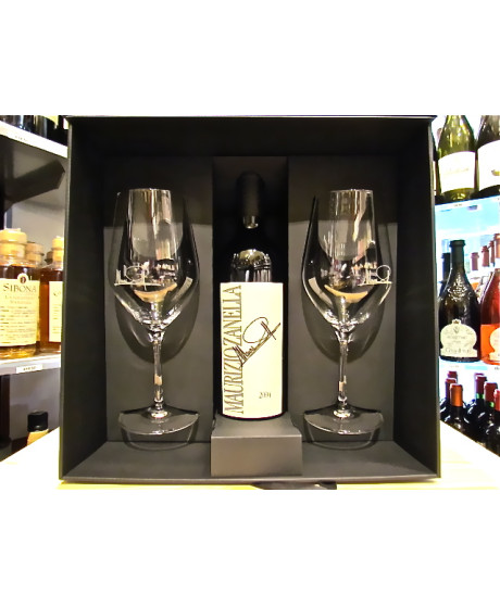 Vendita online Ca' del Bosco Maurizio Zanella 2004. Shop on line vino Rosso di Ca' del Bosco Confezione regalo con due bicchieri