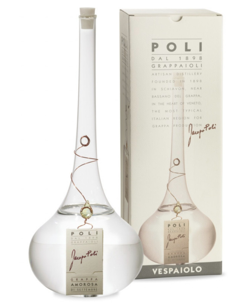 Poli - Grappa " Due Barili " invecchiata in barriques - 70cl - Astucciata in legno