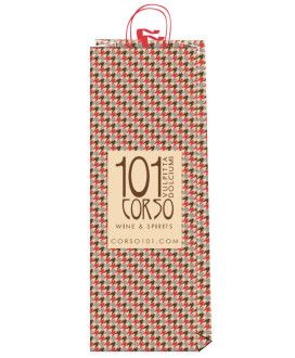 Bag - Red Pie de Poule - Corso101 - Single Bottle