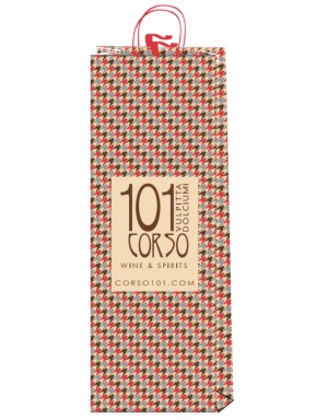 Bag - Red Pie de Poule - Corso101 - Single Bottle