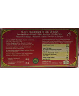 Costa Vasca - Filetti di Alici del Mar Cantabrico in olio d'Oliva - 50g
