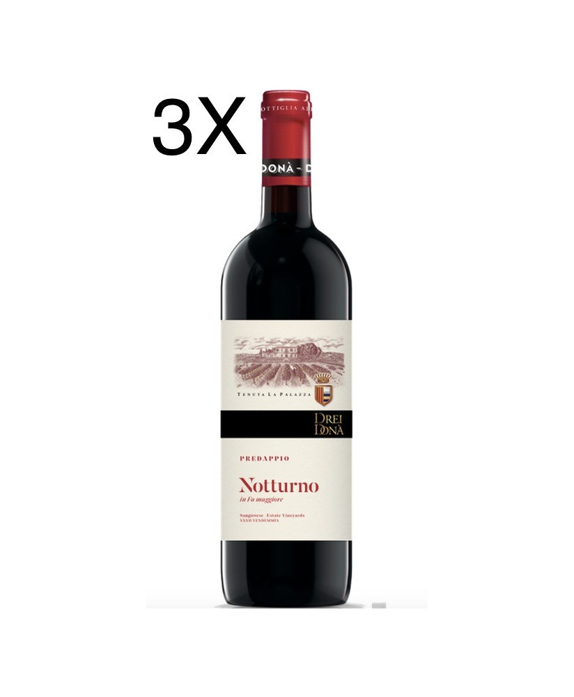 (3 BOTTIGLIE) Drei Donà - Tenuta la Palazza - Notturno 2021 - Sangiovese DOC - 75cl